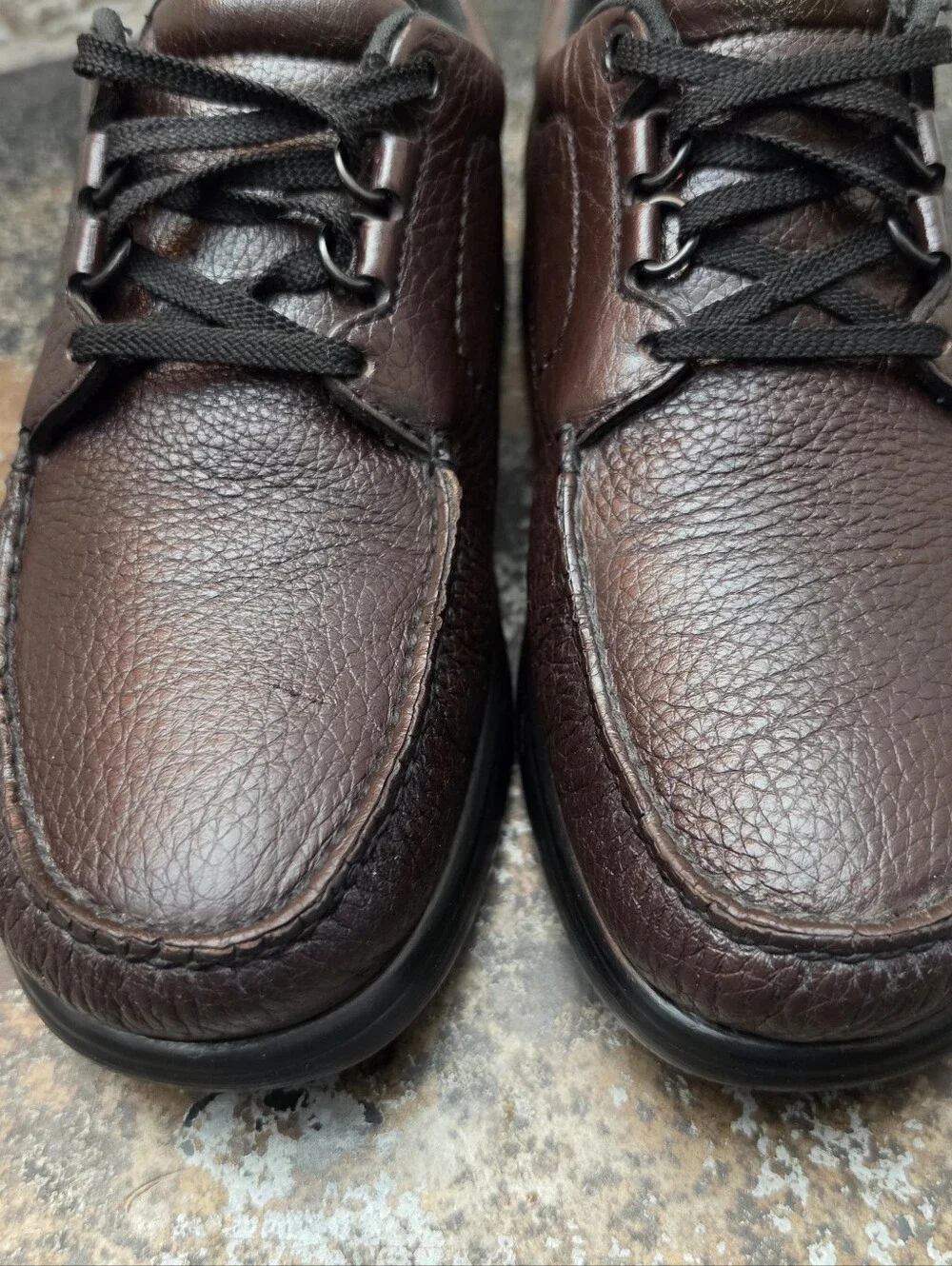 Mens SAS Bout Time Walking Shoes Sz 10 M Used Brown Leather Made in USA